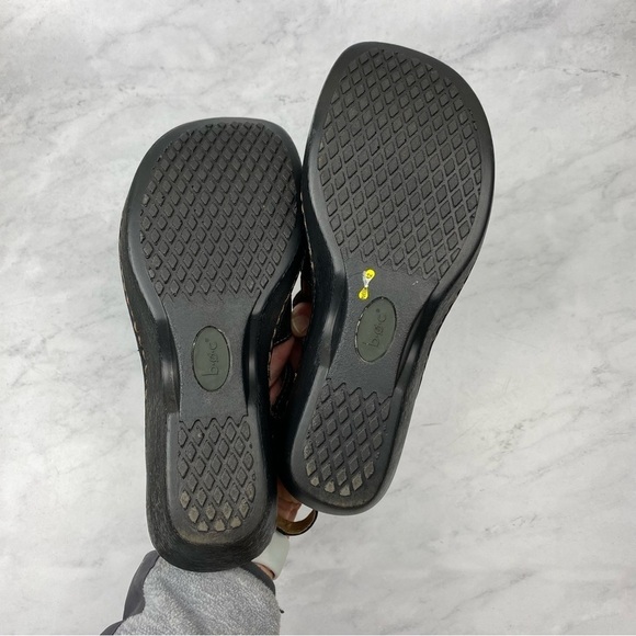 B.O.C. Born Concept Slingback Wedge Wedges Black Sandals Summer Shoes Size 7 - Picture 7 of 8